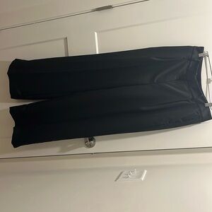 Loft Peyton Trouser - black satin/silk